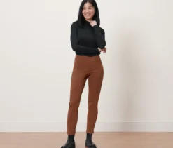 Stretchhose, cognac