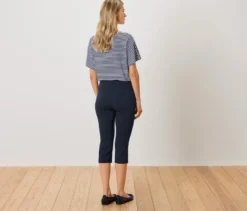 3/4-Stretchhose, dunkelblau