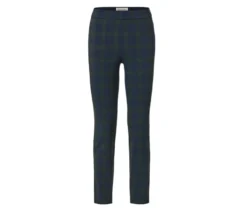 Stretchhose, grün-blau kariert