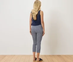 7/8-Stretchhose, Minimal-Alloverprint