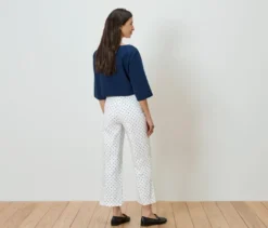 Stretchhose mit weitem Bein