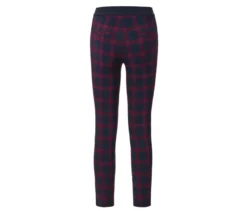 Stretchhose, rot-blau kariert