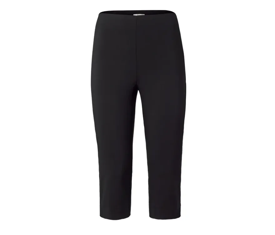 3/4-Stretchhose, schwarz