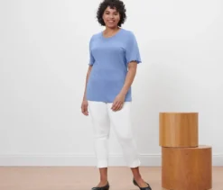 Stretchhose, weiß