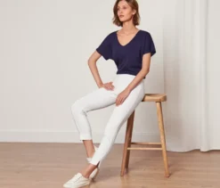 Stretchhose, weiß