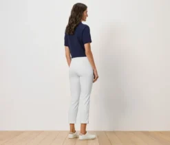 7/8-Stretchhose, weiß