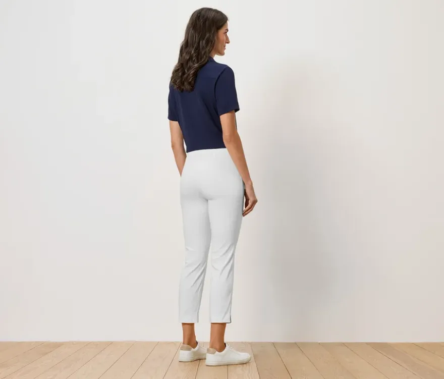 7/8-Stretchhose, weiß