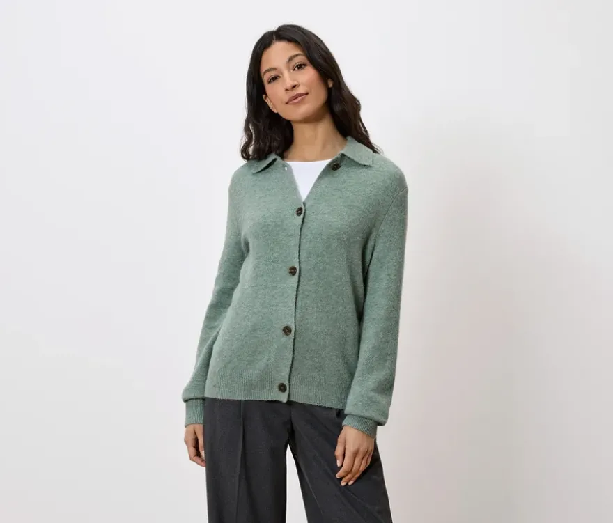 Strickcardigan mit Wolle