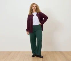Strickcardigan mit Zopfmuster