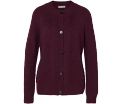 Strickcardigan mit Zopfmuster
