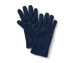 Strickfleece-Handschuhe, blau