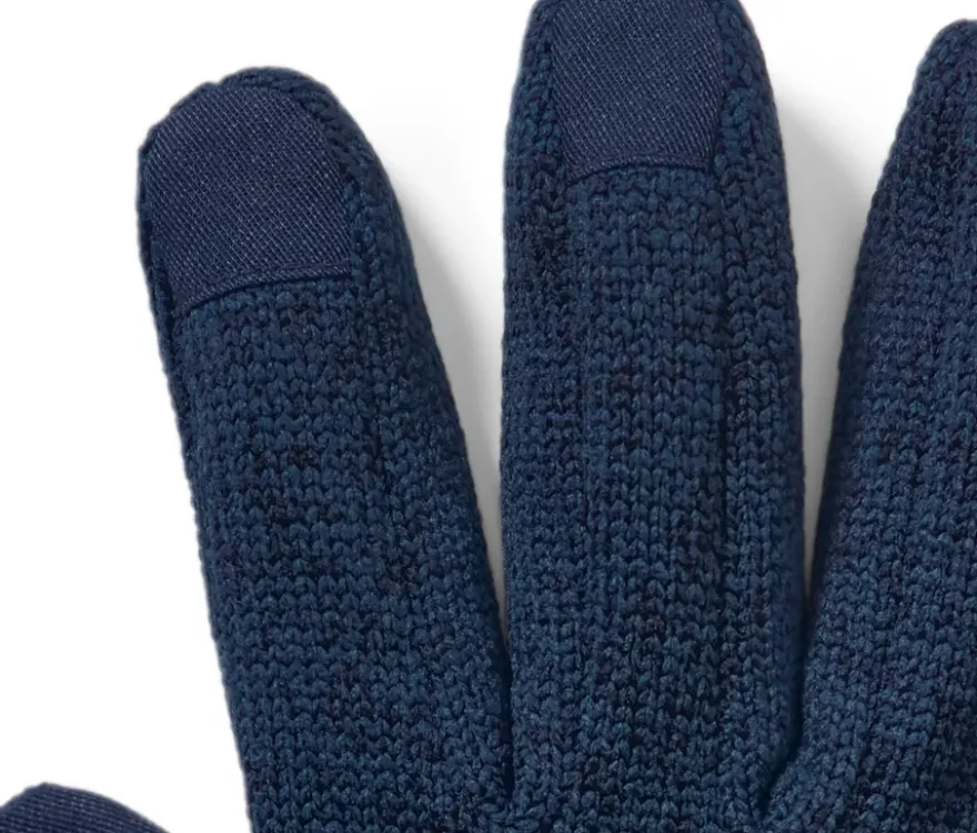 Strickfleece-Handschuhe, blau