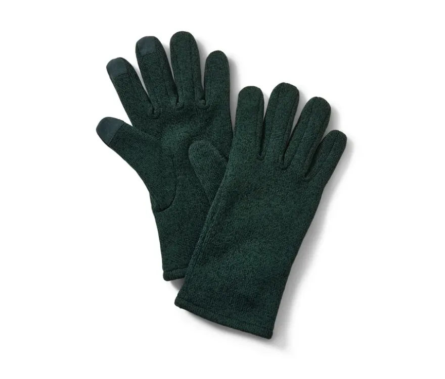 Strickfleece-Handschuhe, grün