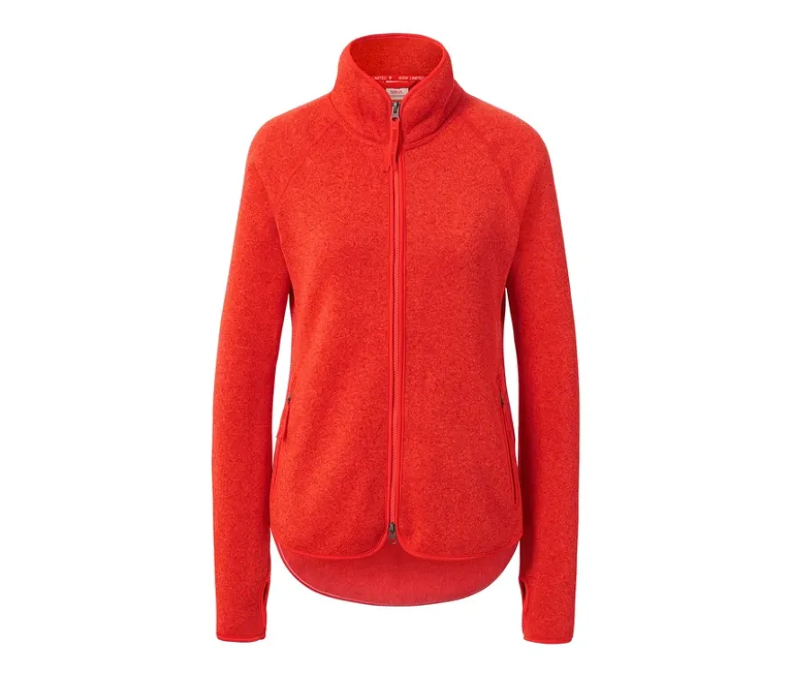 Strickfleece-Jacke