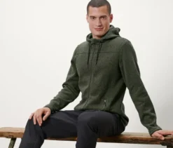 Strickfleece-Jacke