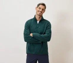 Strickfleece-Jacke