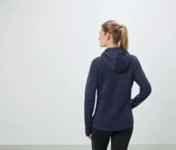 Strickfleece-Jacke, dunkelblau