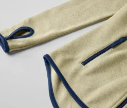 Strickfleece-Jacke, gelb