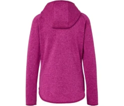 Strickfleecejacke mit Kapuze, pink