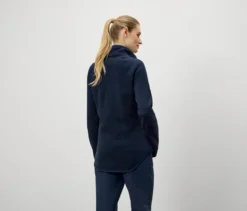 Strickfleece-Jacke, navy