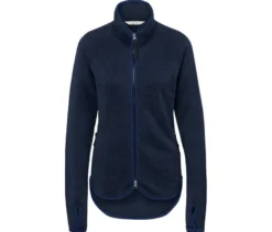 Strickfleece-Jacke, navy