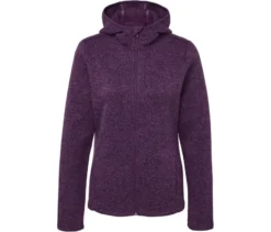 Strickfleece-Jacke, pflaume/lavendel