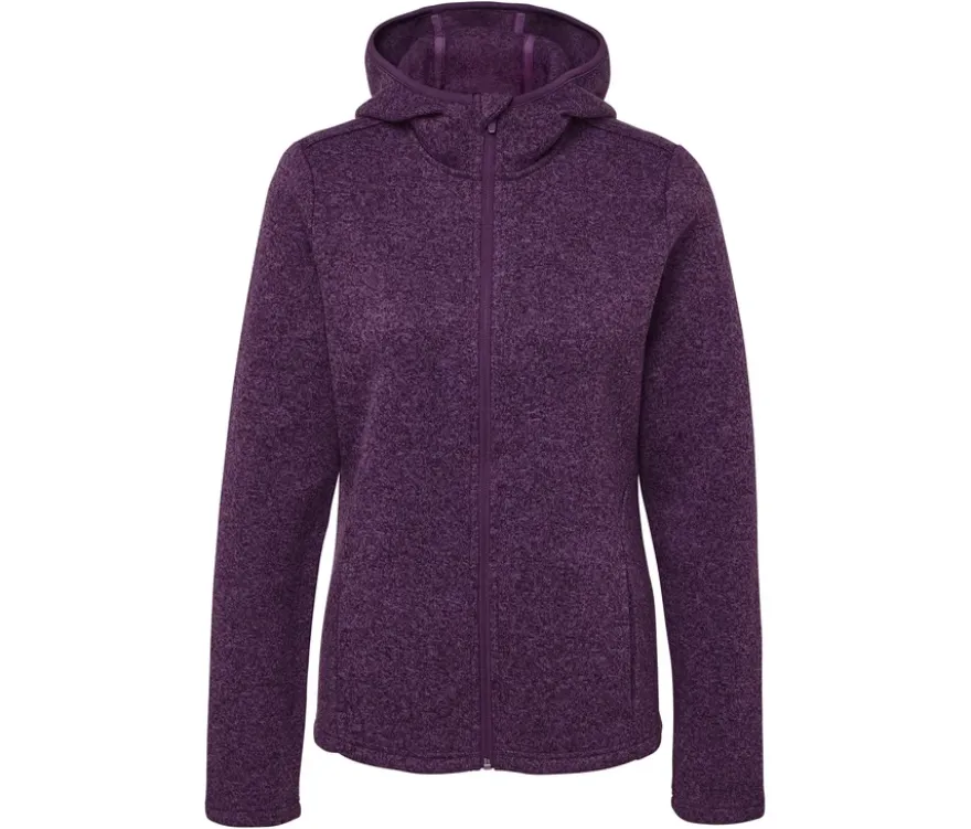 Strickfleece-Jacke, pflaume/lavendel