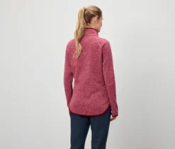 Strickfleece-Jacke, rosa