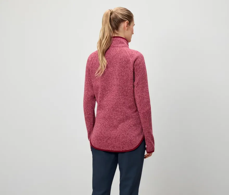 Strickfleece-Jacke, rosa