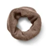 Strickfleece-Schlauchschal, braun