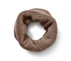 Strickfleece-Schlauchschal, braun