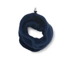Strickfleece-Schlauchschal, blau