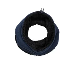 Strickfleece-Schlauchschal, dunkelblau