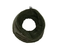 Strickfleece-Schlauchschal, khaki