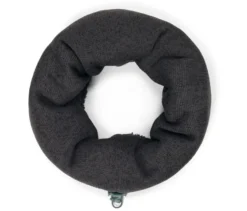 Strickfleece-Schlauchschal, anthrazit