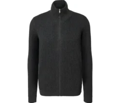 Strickjacke, anthrazit meliert