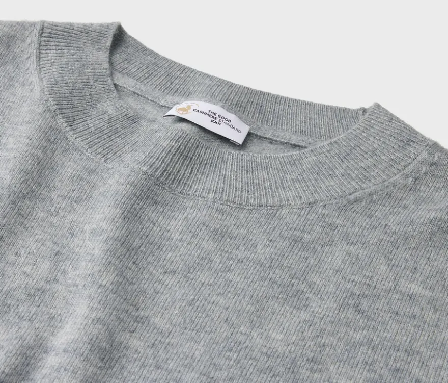 Strickkleid mit Cashmere, grau