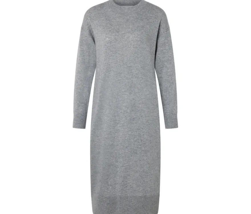 Strickkleid mit Cashmere, grau