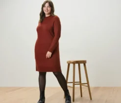 Strickkleid mit Wollanteil