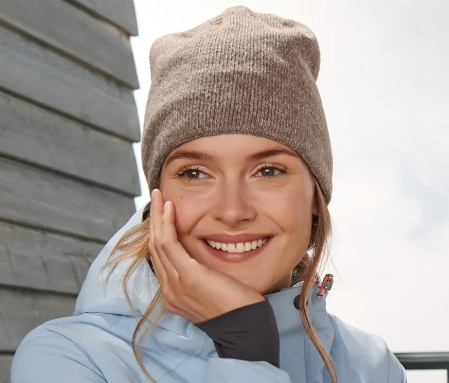 Strickmütze, braun