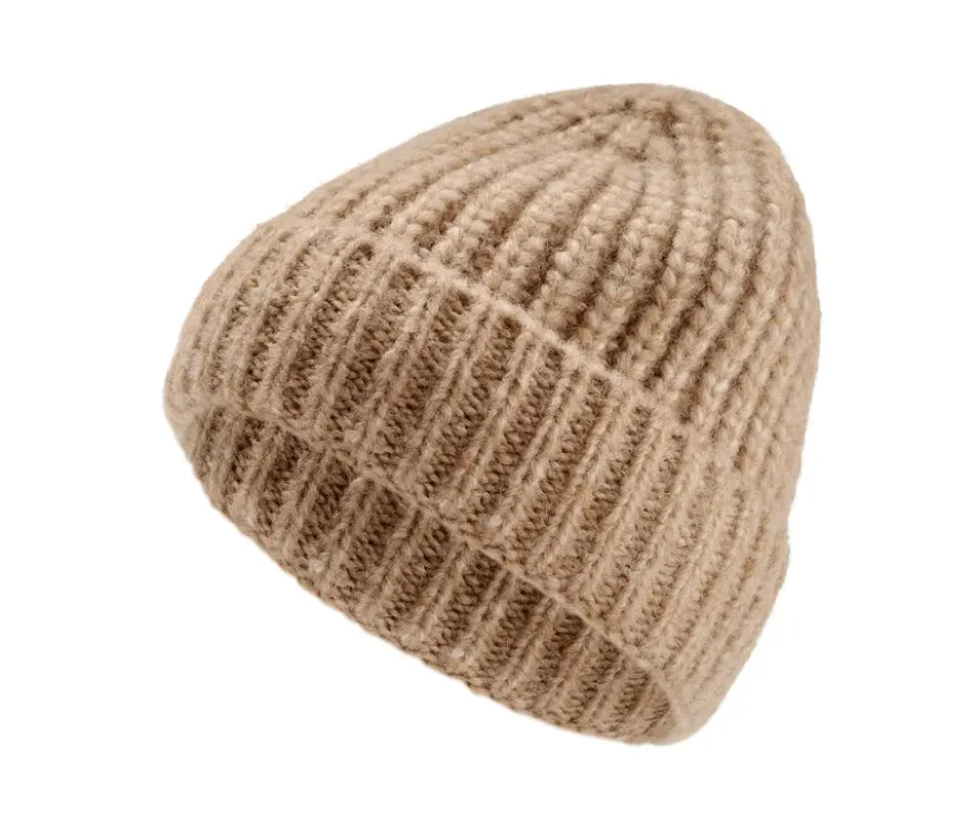 Strickmütze, camel