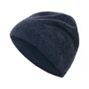 Strickmütze, dunkelblau meliert