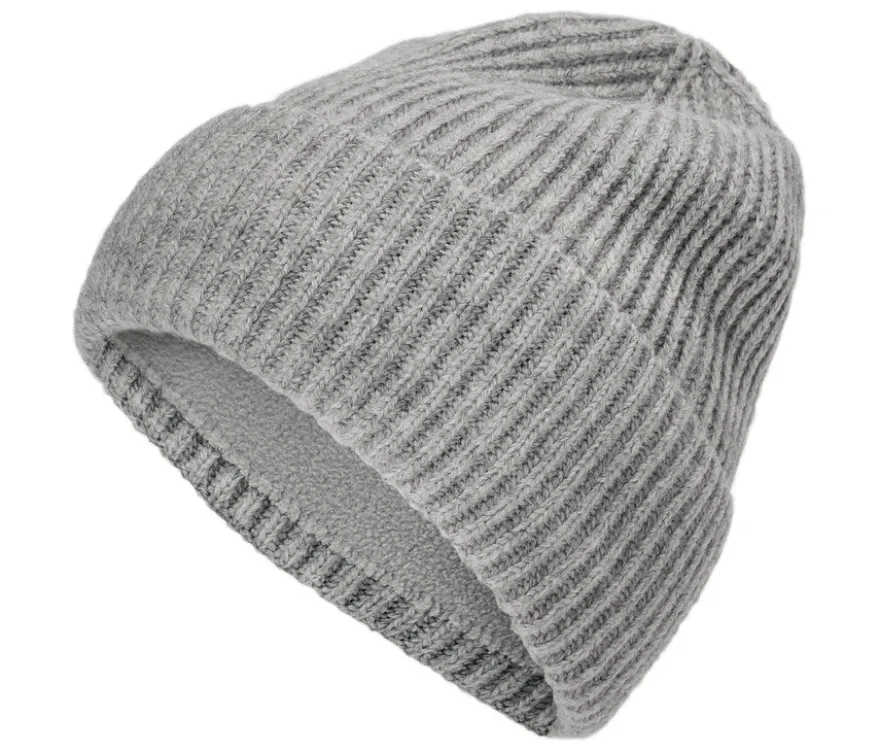 Strickmütze, grau meliert