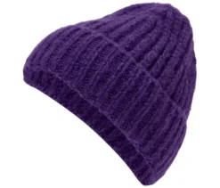 Strickmütze, lila