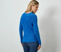 Strickpullover, blau