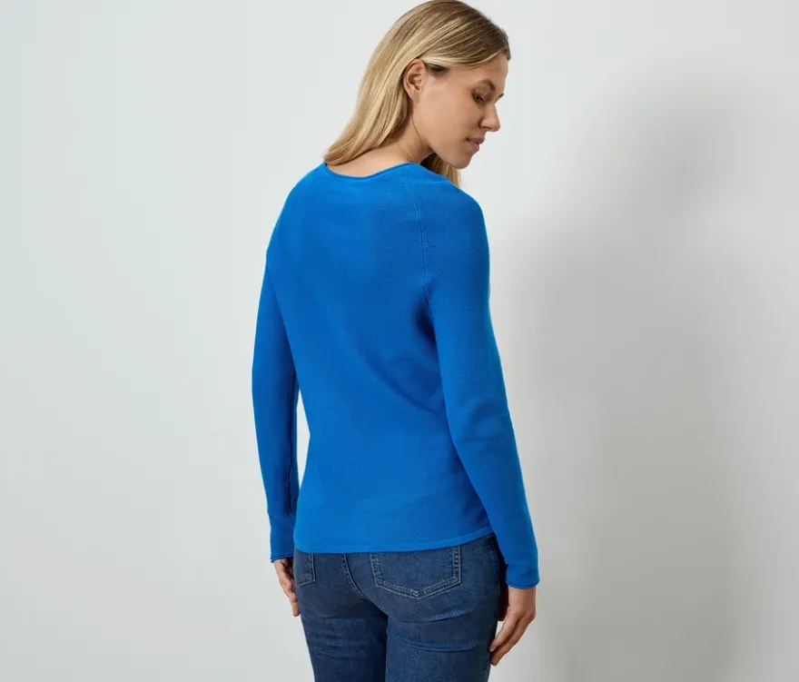 Strickpullover, blau
