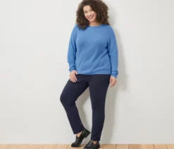 Strickpullover, blau