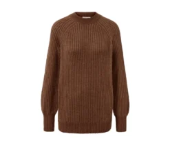 Strickpullover, cognac