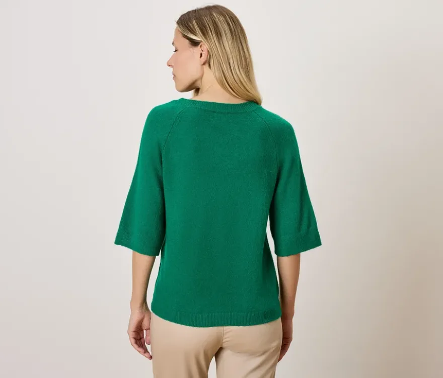Strickpullover, grün
