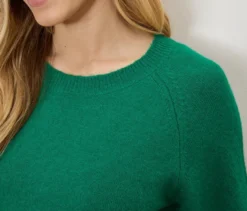 Strickpullover, grün